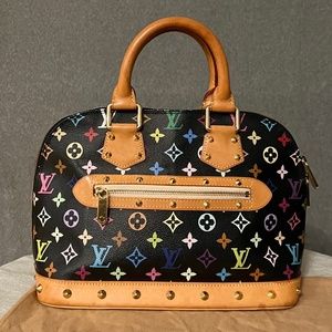 Authentic Louis Vuitton Monogram Multicolore Alma PM
